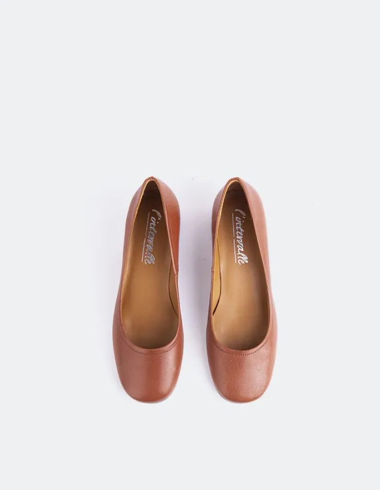 Women L'INTERVALLE Paisley Tan Vintage Leather
