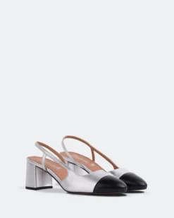 Women L'INTERVALLE Palar Silver Metallic Leather