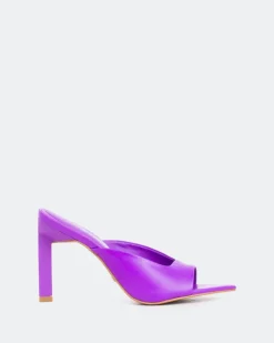 Women L'INTERVALLE Palms, Purple Leather/Cuir Violet