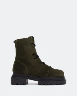 Women L'INTERVALLE Pantone Khaki Suede