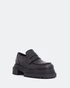 Women L'INTERVALLE Patio Black Leather