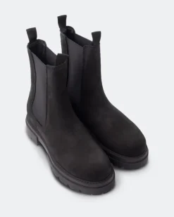 Women L'INTERVALLE Percé Black Nubuck