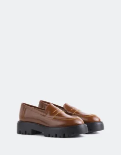 Women L'INTERVALLE Pesaro Tan Leather