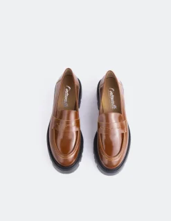 Women L'INTERVALLE Pesaro Tan Leather