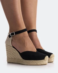 Women L'INTERVALLE Petrolina Black Canvas