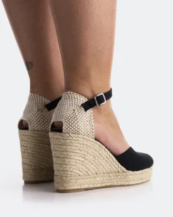 Women L'INTERVALLE Petrolina Black Canvas