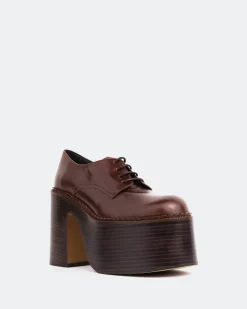 Women L'INTERVALLE Phineas Chestnut Leather