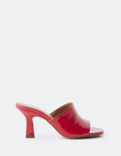Women L'INTERVALLE Pinto Red Leather