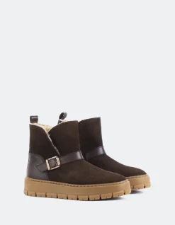 Women L'INTERVALLE Plorin Brown Suede