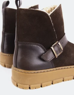 Women L'INTERVALLE Plorin Brown Suede