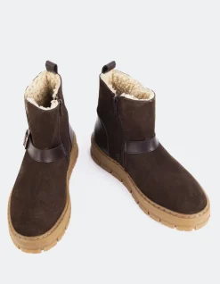 Women L'INTERVALLE Plorin Brown Suede