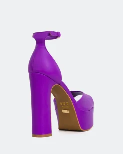 Women L'INTERVALLE Porfi Purple Leather