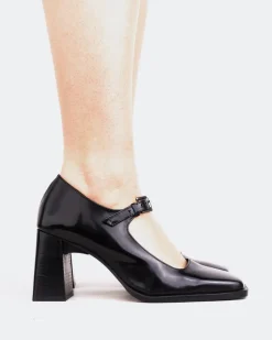 Women L'INTERVALLE Posh Black Leather