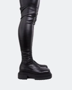 Women L'INTERVALLE Potka Black Stretch