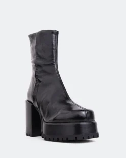Women L'INTERVALLE Prescot Black Leather