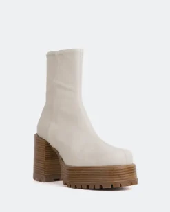 Women L'INTERVALLE Prescot Off White Leather
