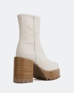 Women L'INTERVALLE Prescot Off White Leather