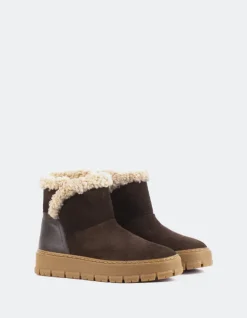 Women L'INTERVALLE Primord Brown Suede