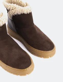 Women L'INTERVALLE Primord Brown Suede
