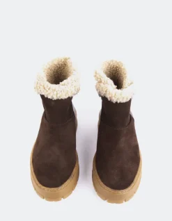 Women L'INTERVALLE Primord Brown Suede