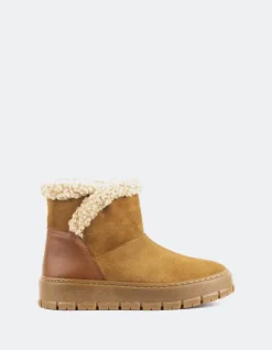 Women L'INTERVALLE Primord Cognac Suede