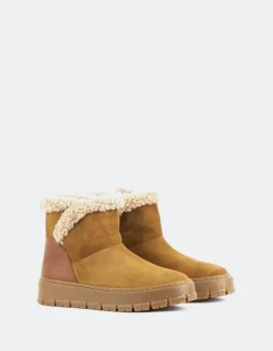 Women L'INTERVALLE Primord Cognac Suede