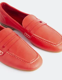 Women L'INTERVALLE Prism Red Leather