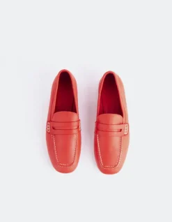 Women L'INTERVALLE Prism Red Leather