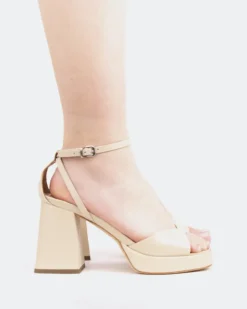 Women L'INTERVALLE Pujol, Vanilla Leather/Cuir Vanille