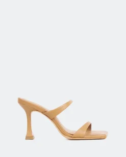 Women L'INTERVALLE Pyramid, Camel Leather/Cuir Chameau