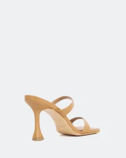 Women L'INTERVALLE Pyramid, Camel Leather/Cuir Chameau