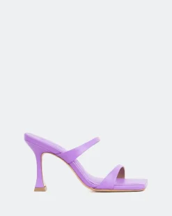 Women L'INTERVALLE Pyramid, Purple Leather/Cuir Violet