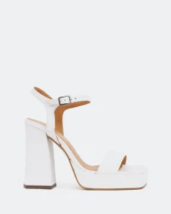 Women L'INTERVALLE Rabanne, White Leather/Cuir Blanc