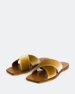 Women L'INTERVALLE Ranch Gold Velvet