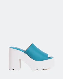 Women L'INTERVALLE Ranchers Blue Leather