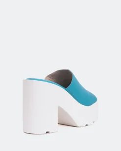 Women L'INTERVALLE Ranchers Blue Leather
