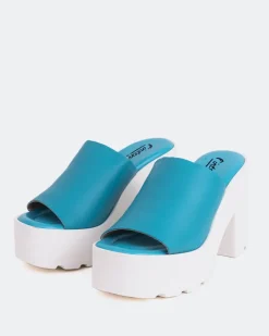 Women L'INTERVALLE Ranchers Blue Leather