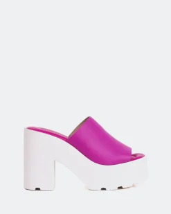 Women L'INTERVALLE Ranchers Fuchsia Leather