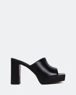 Women L'INTERVALLE Republic, Black Leather/Cuir Noir