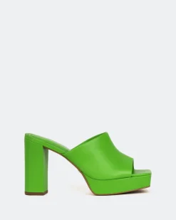 Women L'INTERVALLE Republic, Green Leather/Cuir Vert