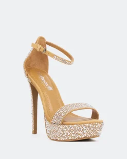 Women L'INTERVALLE Rinna, Camel Suede/Suède Chameau