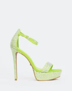 Women L'INTERVALLE Rinna, Green Suede/Suède Vert