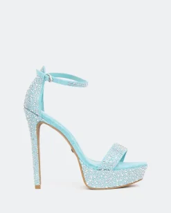 Women L'INTERVALLE Rinna, Turquoise Suede/Suède Tur.