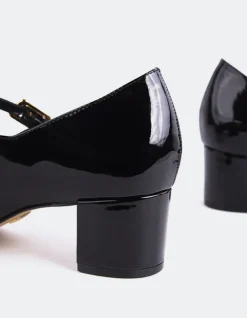 Women L'INTERVALLE Rosalba Black Patent