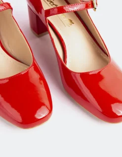 Women L'INTERVALLE Rosalba Red Patent