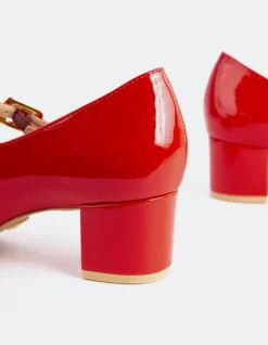 Women L'INTERVALLE Rosalba Red Patent