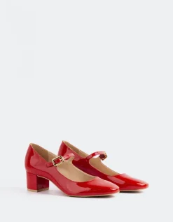 Women L'INTERVALLE Rosalba Red Patent