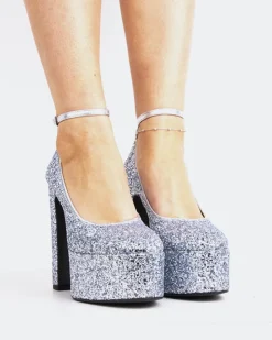 Women L'INTERVALLE Runway Silver Glitter