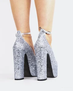 Women L'INTERVALLE Runway Silver Glitter