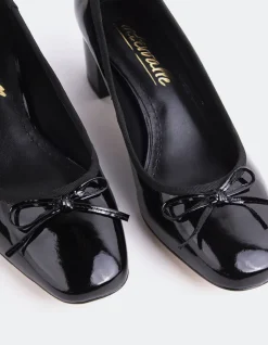 Women L'INTERVALLE Ruslan Black Patent